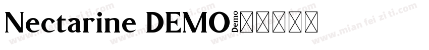 Nectarine DEMO字体转换